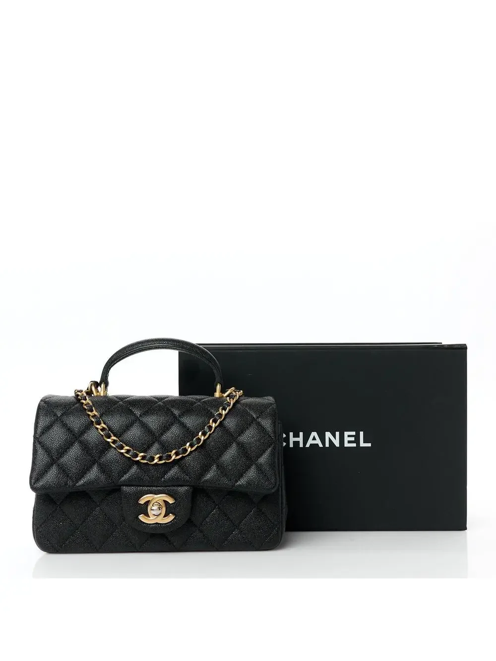 Chanel Caviar Quilted Mini Top Handle #326788C90B